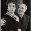 Tresa Hughes and Sam Levene in rehearsal for the stage production The Devil's Advocate