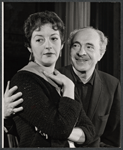 Tresa Hughes and Sam Levene in rehearsal for the stage production The Devil's Advocate