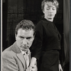 Michael Kane and Olive Deering in rehearsal for the stage production The Devil's Advocate