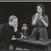 Leo Genn and Tresa Hughes in the stage production The Devil's Advocate