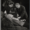 Edward Mulhare, Tresa Hughes, and Sam Levene in the stage production The Devil's Advocate
