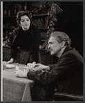 Tresa Hughes and Sam Levene in the stage production The Devil's Advocate