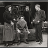 Tresa Hughes, Dennis Scroppo, Leo Genn, and Sam Levene in the stage production The Devil's Advocate