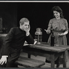 Leo Genn and Tresa Hughes in the stage production The Devil's Advocate