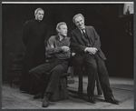 Leo Genn, Edward Mulhare, and Sam Levene in the stage production The Devil's Advocate