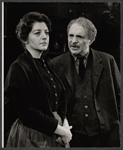 Tresa Hughes and Sam Levene in the stage production The Devil's Advocate