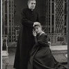Leo Genn and Olive Deering in the stage production The Devil's Advocate