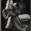 Edward Mulhare and Tresa Hughes in the stage production The Devil's Advocate