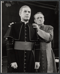 Leo Genn and Eduardo Ciannelli in the stage production The Devil's Advocate