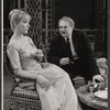 Olive Deering and Sam Levene in the stage production The Devil's Advocate