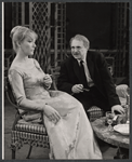 Olive Deering and Sam Levene in the stage production The Devil's Advocate