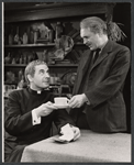 Leo Genn and Sam Levene in the stage production The Devil's Advocate
