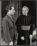 Michael Kane and Leo Genn in the stage production The Devil's Advocate