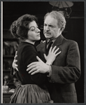 Tresa Hughes and Sam Levene in the stage production The Devil's Advocate