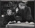 Leo Genn and Sam Levene in the stage production The Devil's Advocate