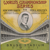 Offical Score Card. World's Championship Series. New York Giants vs Philadelphia Athletics