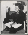Dramatist Lorraine Hansberry at the opening of her play "A Raisin in the Sun" in New Haven, Connecticut