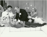 J. Smith-Cameron, Jeff Brooks, Philip Bosco, and Jane Connell in the stage production Lend Me a Tenor
