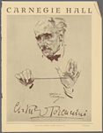 Carnegie Hall. Arturo Toscanini [signature]. 