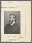 Johannes Trojan [signature]. Johannes Trojan. Photographie aus dem Jahre 1893.