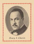 Image of Henry I. Chanin from a page in the souvenir program for Chanin's Royale Theatre for its dedication