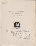 Near Oxford. Holograph MS, undated, used in Our Old Home. Signed with initials. 