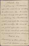 Regulations of the Pin Society. Proceedings of the Pin Society. Vol 1st. For June 1820. Holograph notebook.