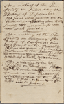 Regulations of the Pin Society. Proceedings of the Pin Society. Vol 1st. For June 1820. Holograph notebook.