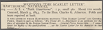 Atherton, Hon. Charles G., ALS to. Mar. 4, 1853.