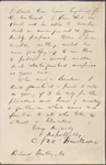 Bentley, Richard, ALS to. Feb. 16, 1857.