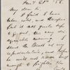 Brown, G. A., ALS to. Jan. 21, 1856 
