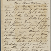 Hall, Mrs., ALS to. May 20, 1860.