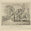 Attitudes de danse exécutées à l'Opéra par le Sr. Doberval et Melles Guimard et Alard en 1779