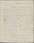 [Manning, Robert], Uncle, ALS to. Mar. 24, 1819. With ALS by his mother to Mary Manning.