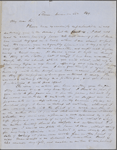 Mansfield, L. W., ALS to. Dec. 26, 1849.