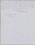 Mansfield, L. W., ALS to. Dec. 26, 1849.