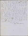 Mansfield, L. W., ALS to. Feb. 10, 1850.