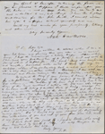 Mansfield, L. W., ALS to. Feb. 20, 1850.