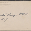 B[ridge], H[oratio], ALS to NH. Aug. 6, 1849.
