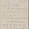 [Houghton], Richard Monckton Milnes, [later Lord Houghton], ALS to NH. Jun. 30, [1856].