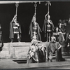 Carrie Nye, George Voskovec and unidentified others in the 1963 American Shakespeare production of Caesar and Cleopatra