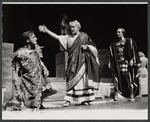 Frank Converse, George Voskovec and Philip Bosco in the 1963 American Shakespeare production of Caesar and Cleopatra