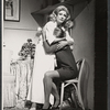 Anne Baxter and unidentified actress in the stage production Applause