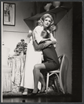 Anne Baxter and unidentified actress in the stage production Applause