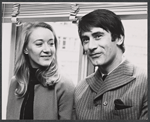 Jennifer Hilary and Keith Baxter at the first read through for the stage production Avanti!
