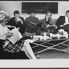 Betsy Von Furstenberg, Loreto Caringni, Keith Baxter, Jennifer Hilary and Robert Reed performing first read through of script for the stage production Avanti!