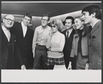 Nigel Patrick, Robert Reed, Rik Pierce, Betsy Von Furstenberg, Loreto Caringi, Jennifer Hilary and Keith Baxter at the first read through for the stage production Avanti!