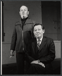 Emory Bass and unidentified man during rehearsal for the stage production Bad Habits
