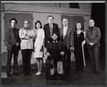 F. Murray Abraham, Michael Lombard, Cynthia Harris, J. Frank Lucas, Paul Benedict (sitting), Henry Sutton, Doris Roberts, and Emory Bass in rehearsal for the stage production Bad Habits