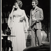 Arlene Dahl and unidentified actor in the stage production Applause